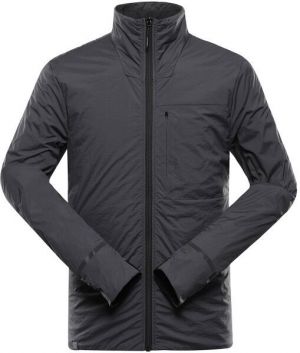ALPINE PRO NOKED Pánska zateplená bunda, tmavo sivá, veľkosť 5XL
