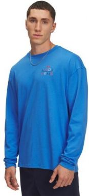 Under Armour HEAVYWEIGHT MODERN SPORT Pánske tričko s dlhým rukávom, modrá, veľkosť