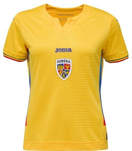 Joma FED. FUTBOL RUMANÍA 1ST WOMEN SHORT SLEEVE T-SHIRT Dámsky futbalový dres, žltá, veľkosť