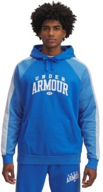 Under Armour RIVAL FLEECE COLORBLOCK Pánska mikina, modrá, veľkosť L