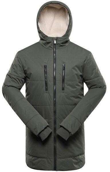 ALPINE PRO COLWEL Pánska zimná bunda, zelená, veľkosť