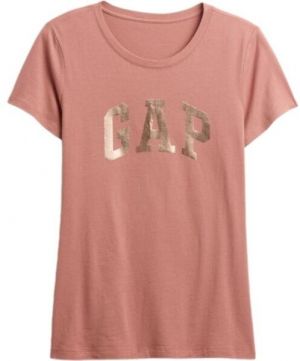 GAP LOGO CLASSIC Dámske tričko, lososová, veľkosť