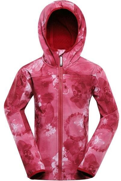ALPINE PRO HOORO Detská softshellová bunda, ružová, veľkosť 164-170