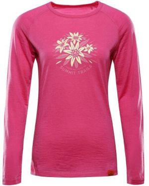 ALPINE PRO MERENA Dámske tričko, ružová, veľkosť