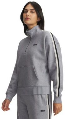 Under Armour ICON HEAVYWEIGHT FLEECE Dámska mikina, sivá, veľkosť S