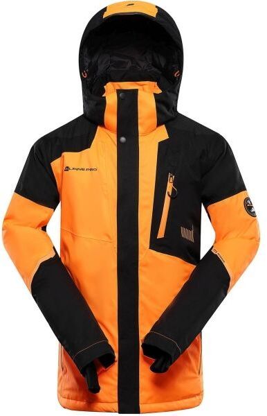 ALPINE PRO DEAR Pánska lyžiarska bunda, oranžová, veľkosť