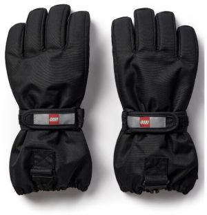 LEGO® kidswear LWATLIN 700 Detské lyžiarske rukavice, čierna, veľkosť 134-140