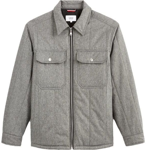 CELIO DUSTRIPES Pánska zimná bunda, sivá, veľkosť