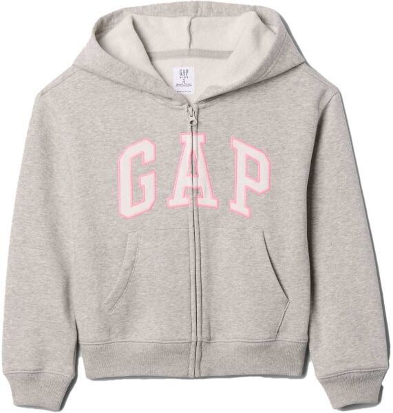GAP V-BAS HERITAGE FZ Dievčenská mikina, sivá, veľkosť