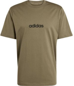 adidas LINEAR SJ TEE Pánske tričko, khaki, veľkosť XXL