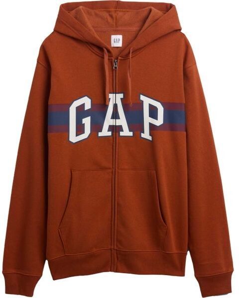 GAP V-HERITAGE LOGO FZ SNL - NOVELTY Pánska mikina, hnedá, veľkosť