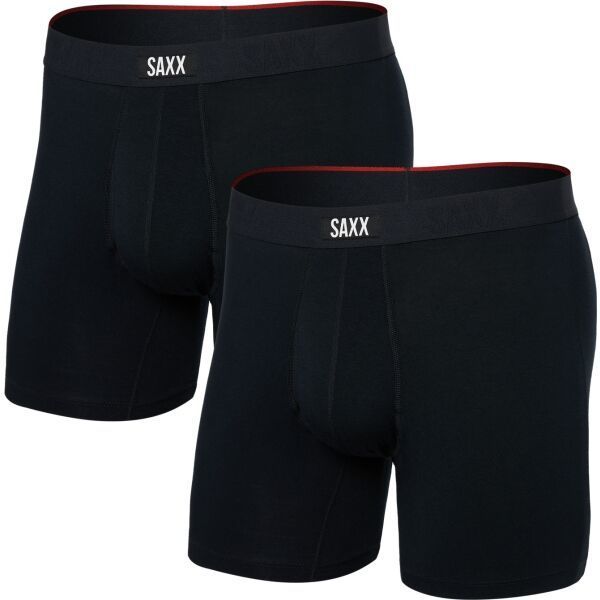 SAXX VIBE XTRA SOFT COMFORT 2PK Pohodlné boxerky, čierna, veľkosť