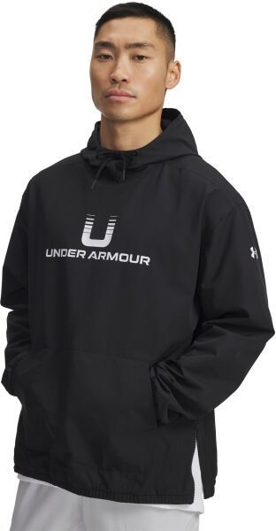 Under Armour UNSTOPPABLE WOVEN Pánska ľahká bunda, čierna, veľkosť S