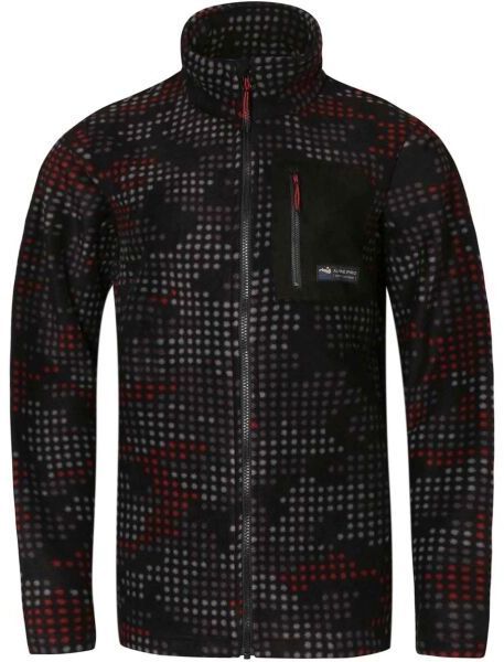 ALPINE PRO OKRAD Pánska outdoorová mikina, čierna, veľkosť