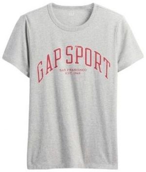 GAP V-FRCH SS FAV CREW GRAPHIC Dámske tričko, sivá, veľkosť