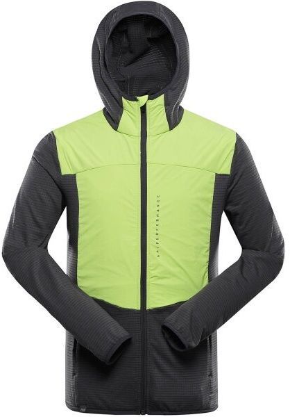 ALPINE PRO ZOLL Pánska športová mikina, čierna, veľkosť