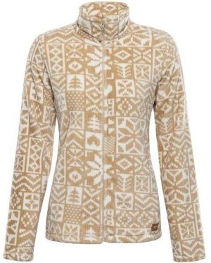 ALPINE PRO EFLINA Dámska flísová mikina, hnedá, veľkosť