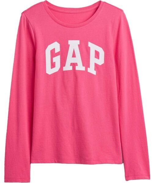GAP V-FRCH LS LOGO TEE Detské tričko, ružová, veľkosť