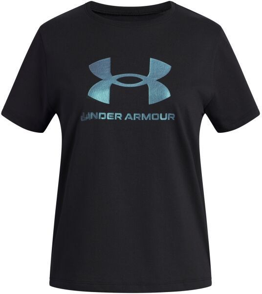 Under Armour RIVAL SHIMMER Dievčenské tričko, čierna, veľkosť XS