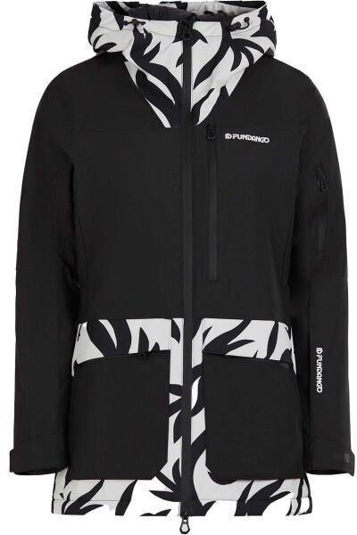 FUNDANGO POPLAR ECO JACKET Dámska lyžiarska/snowboardová bunda, čierna, veľkosť