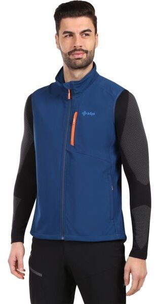 KILPI NOIL Pánska softshellová vesta, tmavo modrá, veľkosť
