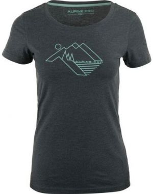 ALPINE PRO KEFADA Dámske tričko s okrúhlym výstrihom, sivá, veľkosť