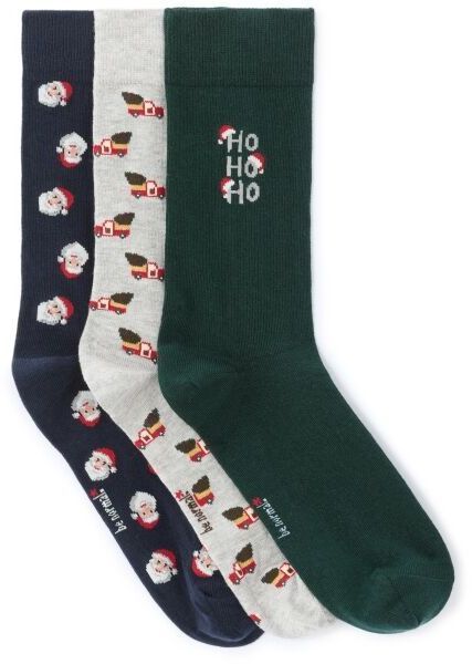 CELIO XMISOSANTA Pánske ponožky v darčekovom balení, tmavo modrá, veľkosť