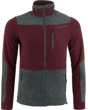 ALPINE PRO CLEW Pánska flísová mikina, vínová, veľkosť