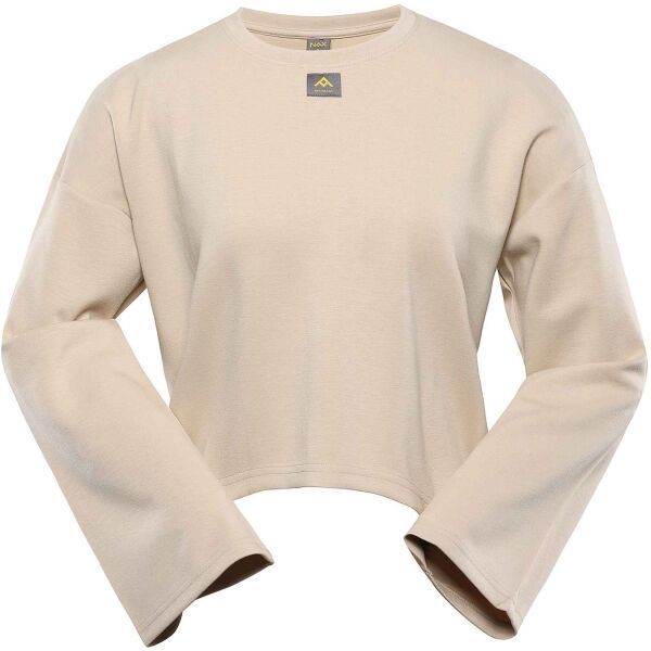 NAX SETA Dámska mikina, béžová, veľkosť