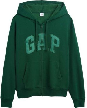 GAP V-GAP HERITAGE FZ HD Dámska mikina, zelená, veľkosť