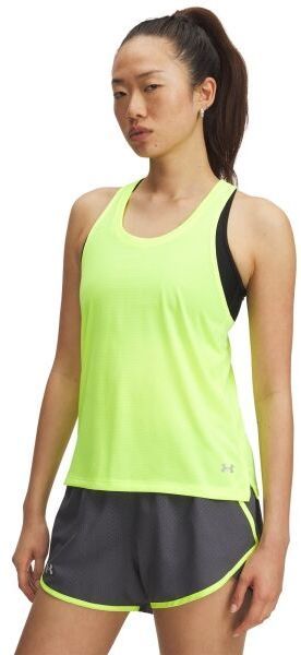 Under Armour LAUNCH SINGLET Dámske tielko, žltá, veľkosť M