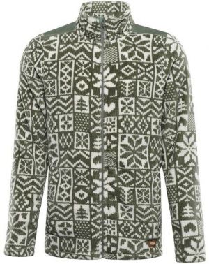 ALPINE PRO EFLIN Pánska flísová mikina, zelená, veľkosť