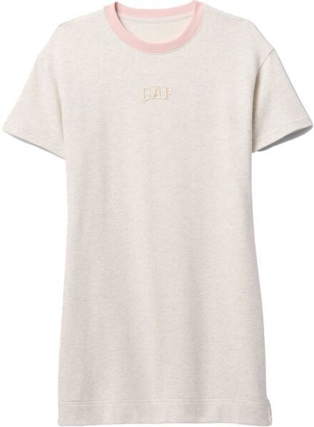GAP LOGO Dámske tričkové šaty, biela, veľkosť
