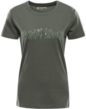 ALPINE PRO TERMESA 3 Dámske tričko, tmavo zelená, veľkosť