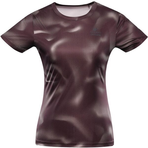 ALPINE PRO QUATRA Dámske funkčné tričko, hnedá, veľkosť