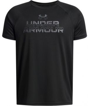 Under Armour SPLIT WORDMARK Chlapčenské tričko, čierna, veľkosť XL