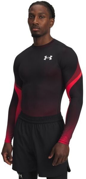 Under Armour HEATGEAR SUB CREW Pánske tréningové tričko, červená, veľkosť