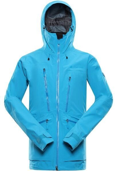 ALPINE PRO CORT Pánska jarná bunda s membránou, modrá, veľkosť