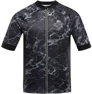 ALPINE PRO SAGEN Pánske cyklistické tričko, čierna, veľkosť