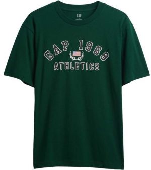 GAP V-FRCH SS GAP VINTAGE GRAPHICS Pánske tričko, tmavo zelená, veľkosť