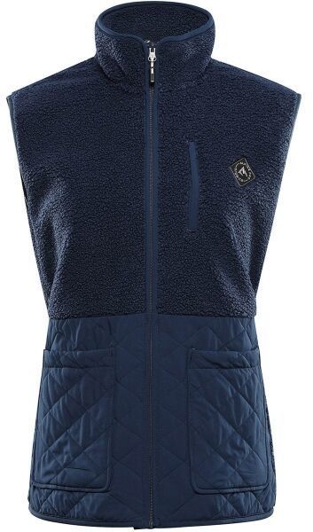 ALPINE PRO OFESA Dámska flísová vesta, tmavo modrá, veľkosť