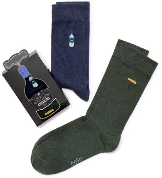 CELIO XMISOCHER Pánske ponožky v darčekovom balení, tmavo zelená, veľkosť