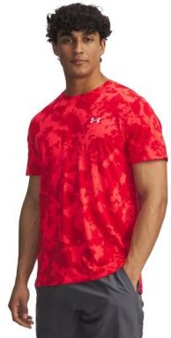 Under Armour LAUNCH PRINTED Pánske tričko, červená, veľkosť S
