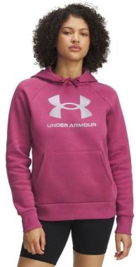 Under Armour RIVAL FLEECE SHIMMER Dámska mikina, červená, veľkosť