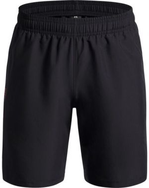 Under Armour WOVEN WORDMARK Chlapčenské krátke nohavice, čierna, veľkosť XL