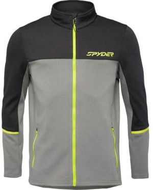 Spyder SPEED FLEECE JACKET Pánska bunda, tmavo sivá, veľkosť