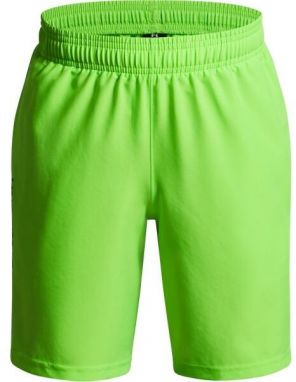 Under Armour WOVEN WORDMARK Chlapčenské krátke nohavice, zelená, veľkosť L