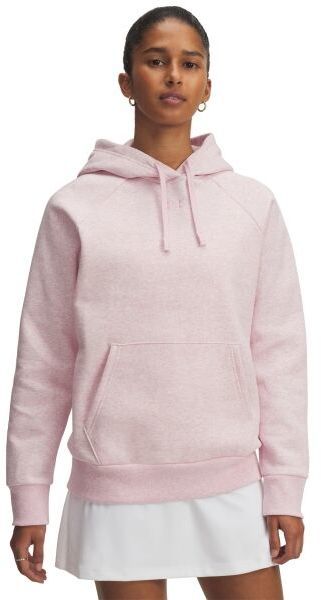 Under Armour RIVAL FLEECE HOODIE Dámska mikina, ružová, veľkosť S