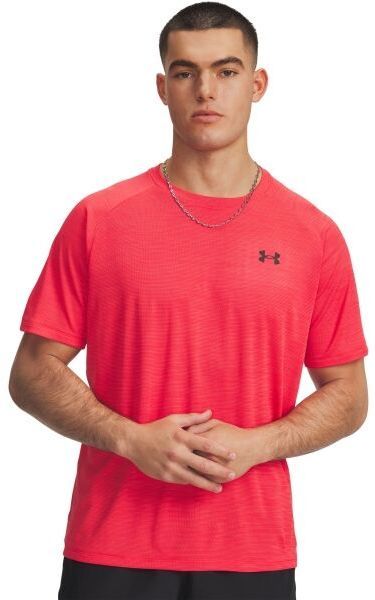 Under Armour TECH TEXTURED Pánske tričko, červená, veľkosť M