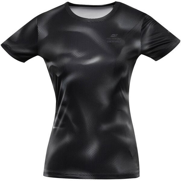 ALPINE PRO QUATRA Dámske funkčné tričko, čierna, veľkosť